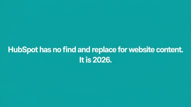 How to Find and Replace Text Across Your Entire HubSpot Website