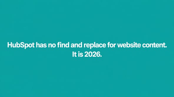 How to Find and Replace Text Across Your Entire HubSpot Website