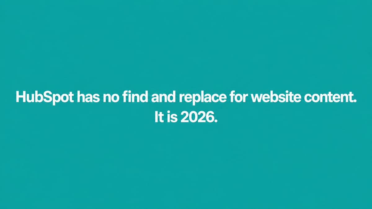 How to Find and Replace Text Across Your Entire HubSpot Website