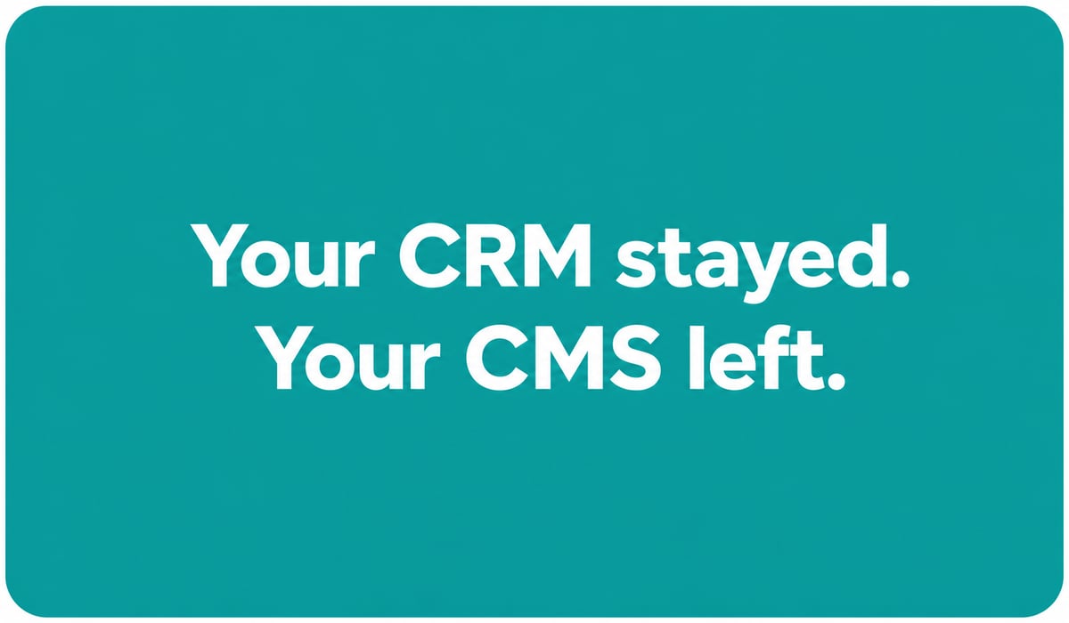 Why B2B Teams Are Splitting HubSpot CRM From HubSpot CMS