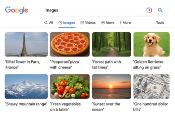 Google image search results