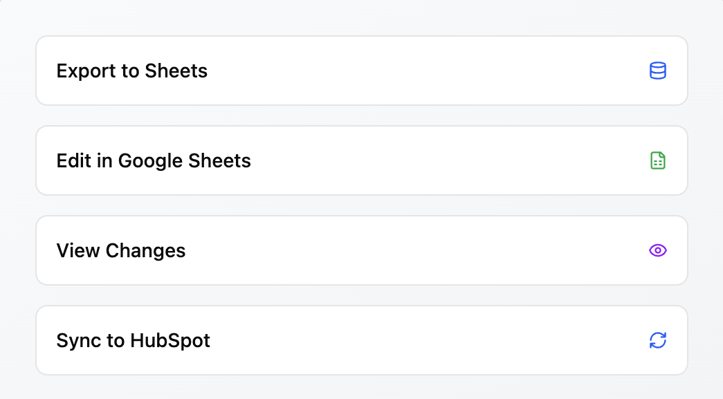 Google Sheets to HubSpot Integration