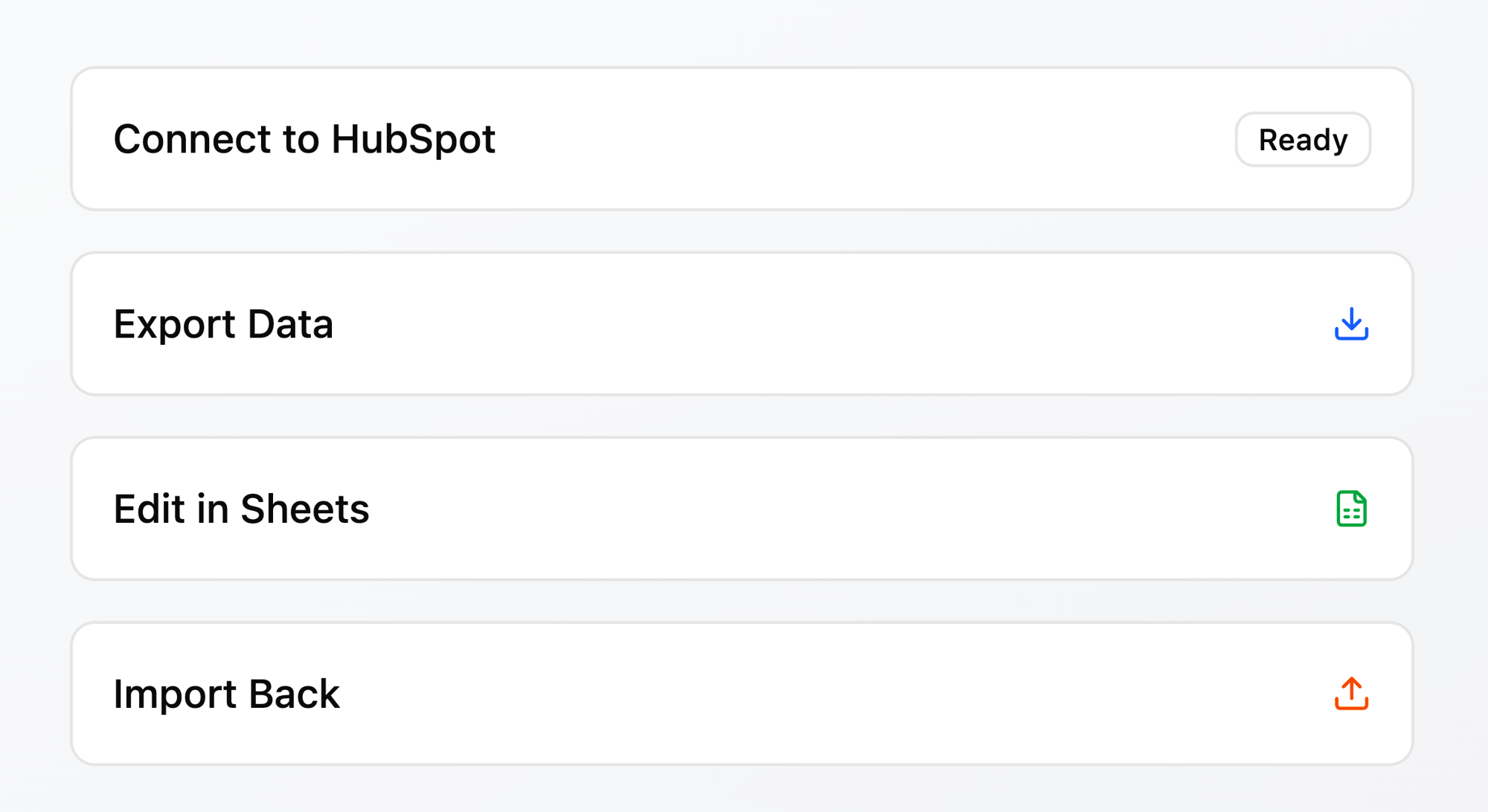 HubSpot to Google Sheets Integration