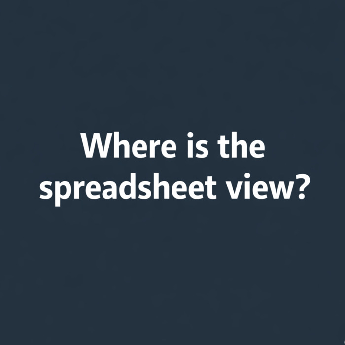 Your CMS Does Not Have a Spreadsheet View. Here Is Why That Matters.